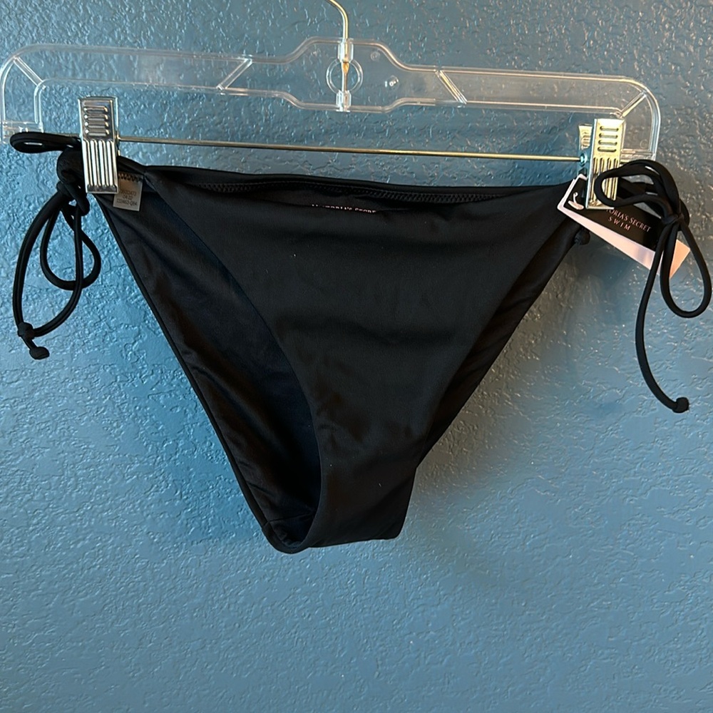 Victoria’s Secret string bikini bottom.  Medium coverage